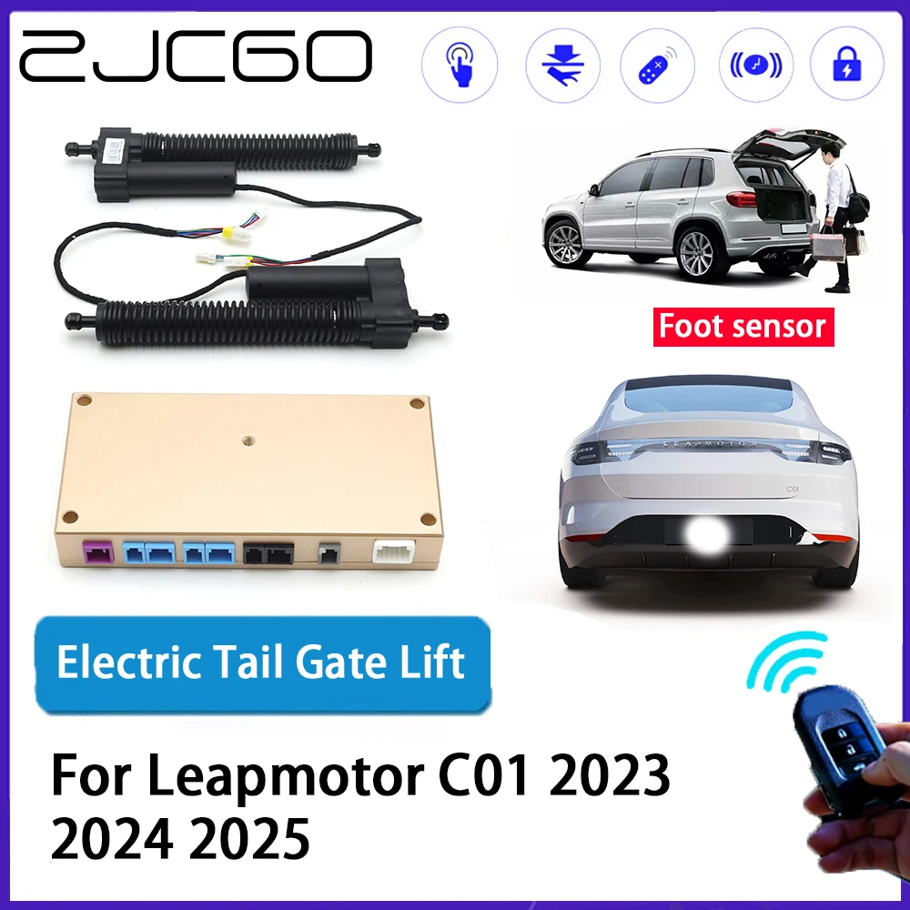 

ZJCGO Car Auto Trunk intelligent Electric Tail Gate Lift Automatic Tailgate Opener for Leapmotor C01 2023 2024 2025