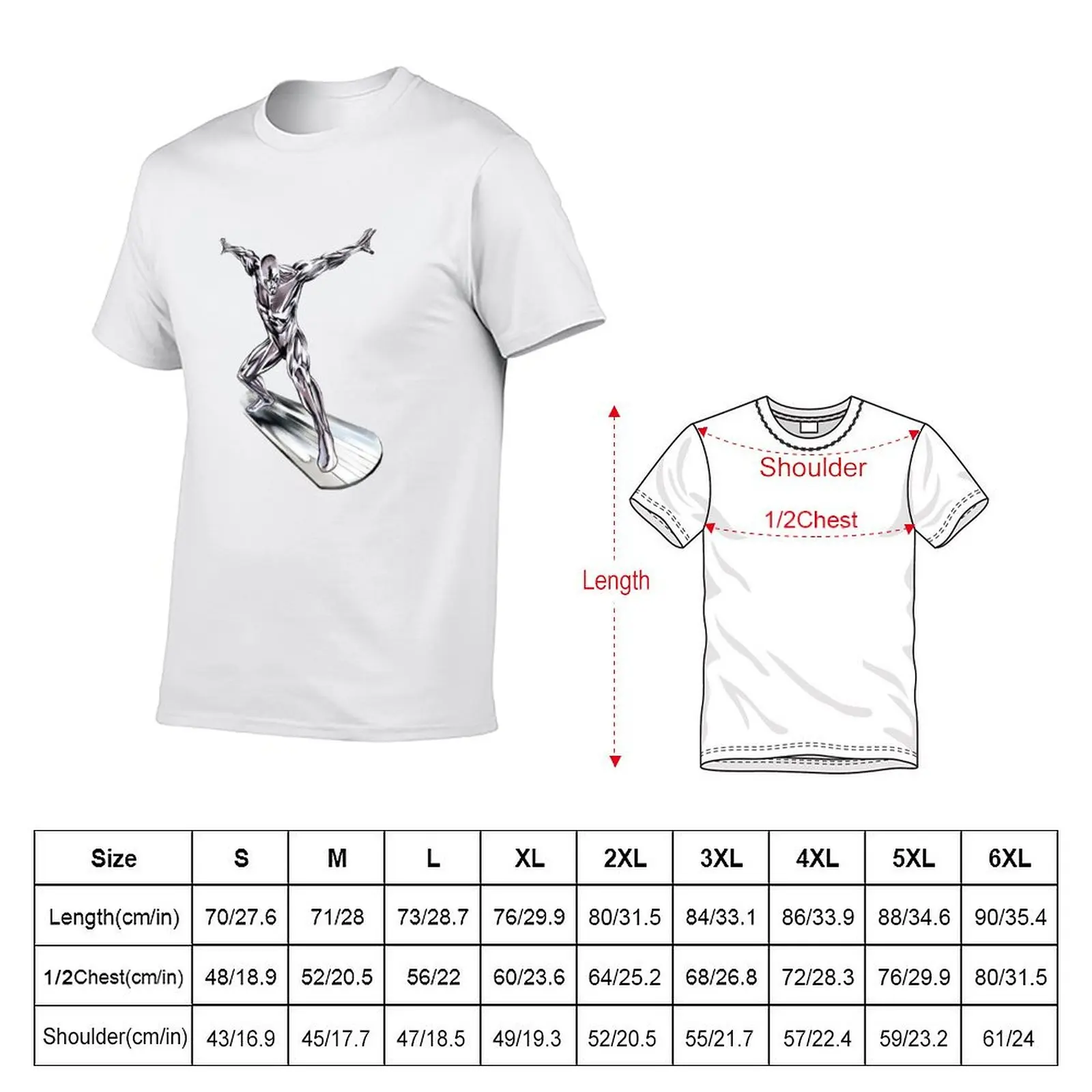 GREAT WAVE - SURFER T-Shirt Modern Print Casual T-Shirt
