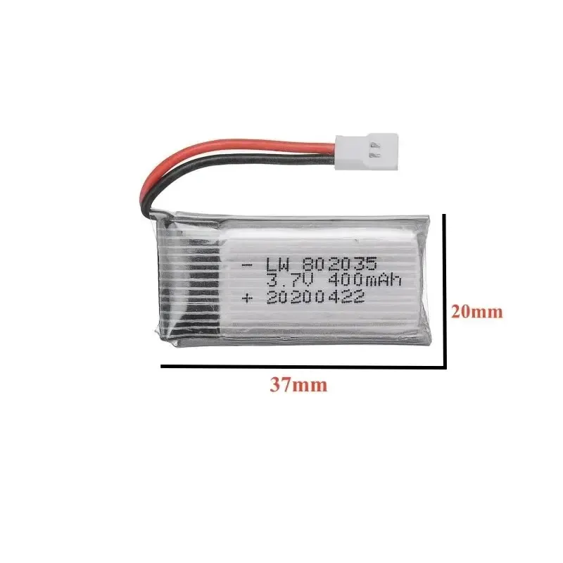 3.7V 400mAh 35C Lipo batteria e caricabatteria per X4 H107 H31 KY101 E33C E33 U816A V252 H6C RC Quadcopter Drone pezzo di ricambio