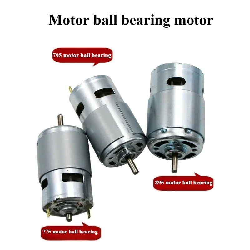 Durable 775/795/895 motor DC12V motor double ball bearing 6000 rpm 10000 rpm 12000 rpm high torque high power low noise.