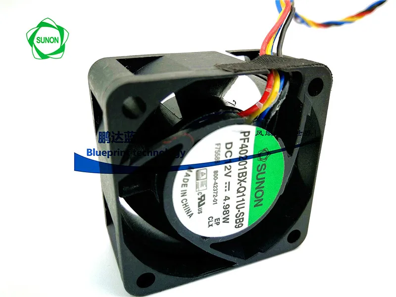 PF40201BX-Q11U-SB9 Max Airflow Rate 12v0. 4A Double Ball PWM Temperature Control 4020 Cooling Fan 40*40*20MM