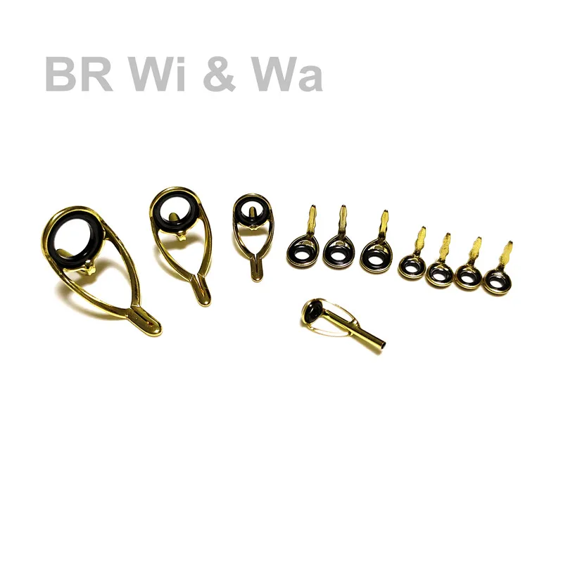 Gold KW Guide Set for K-Series, Double-Foot Casting Guides, Model KW Repair Rod, BR Wi & Wa