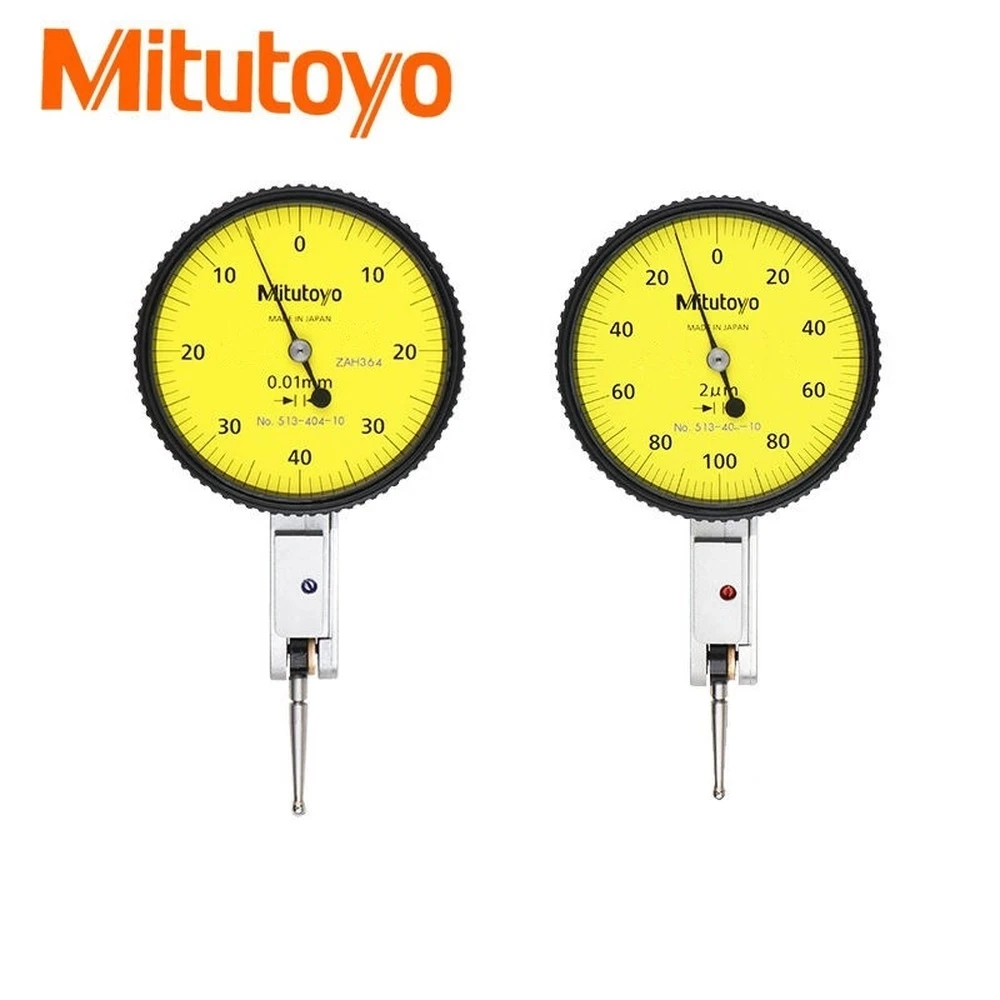 Mitutoyo-Indicador de Dial de palanca analógica, herramientas de medición de 32mm, precisión estable, rango de 404, 0-0,01mm de diámetro, no.513-0.8