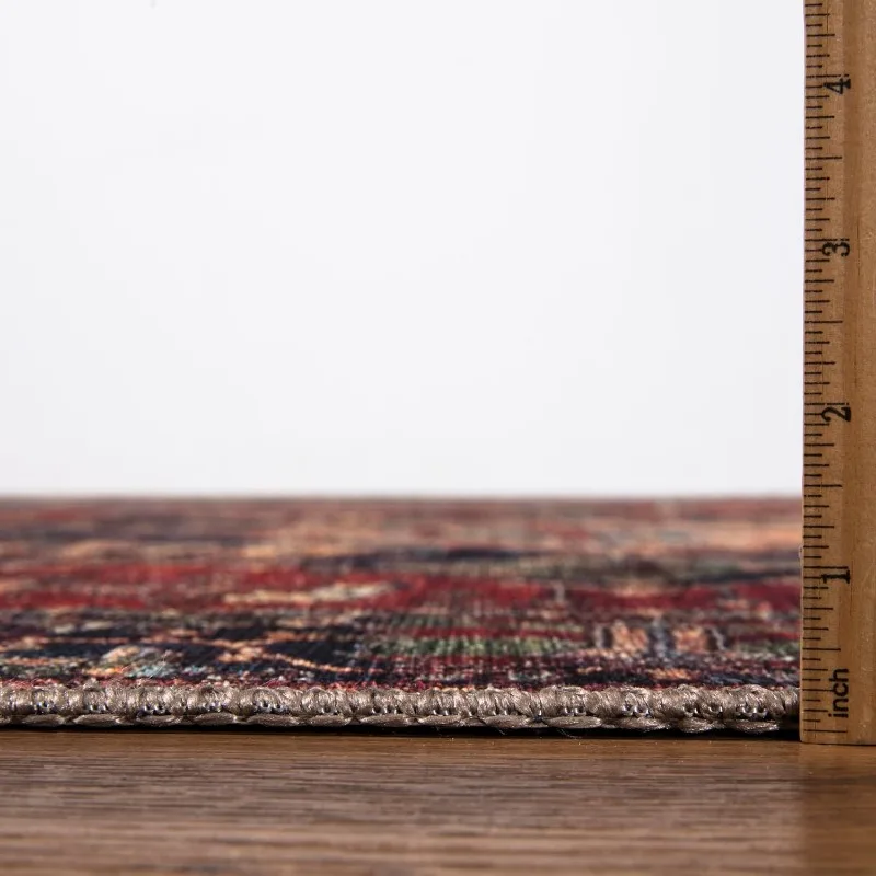 Machine Washable Area Rugs with Non-Slip Backing, Ideal for Hallway, Living Room, Bedroom, Kitchen and Laundry Room