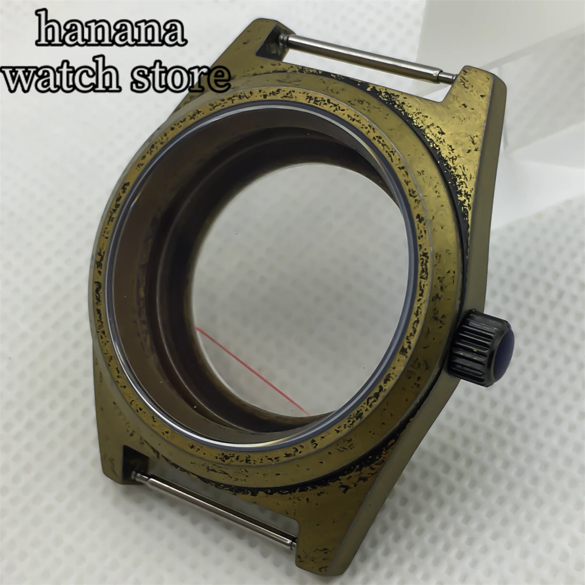 حافظة كريستال ياقوتي للحركة ، 38 ، البرونزية ، NH34 ، NH35 ، NH36 ، ETA2824 ، PT5000 ، خمر ، مقاوم للماء ، m