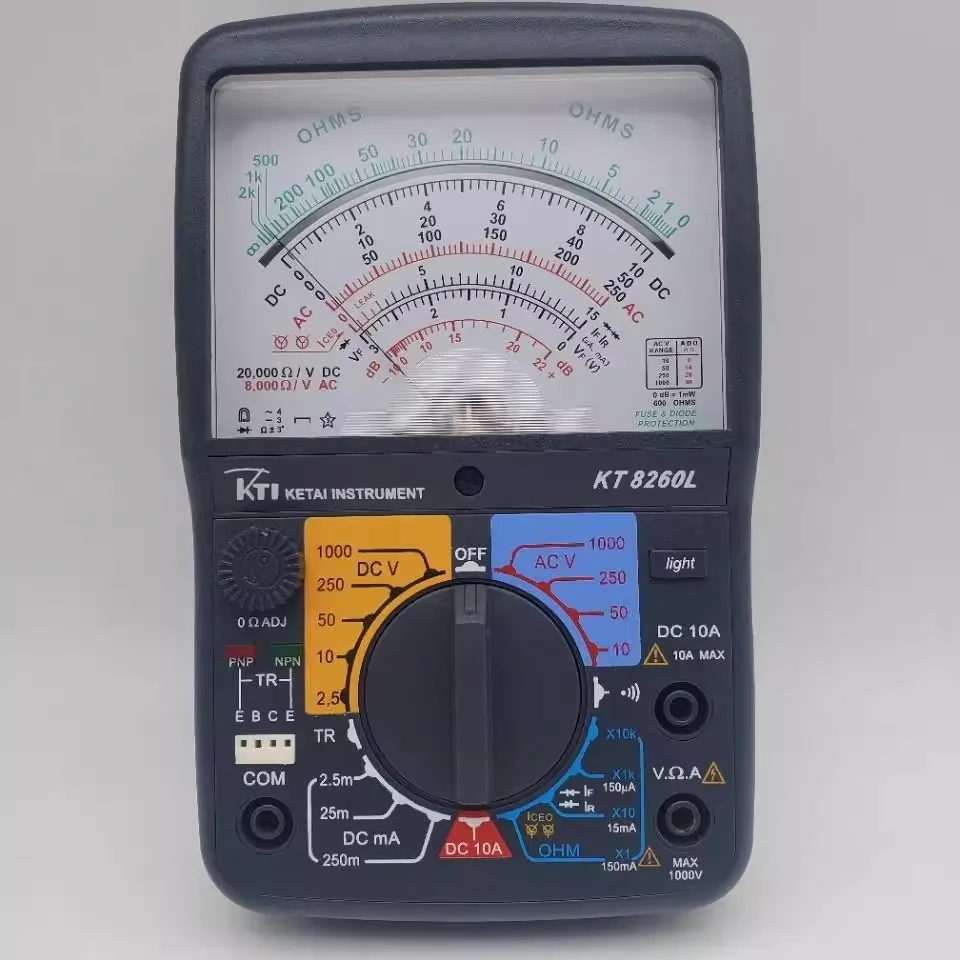 

KT8260L Backlight Analog Multimeter pointer type analog multimeter