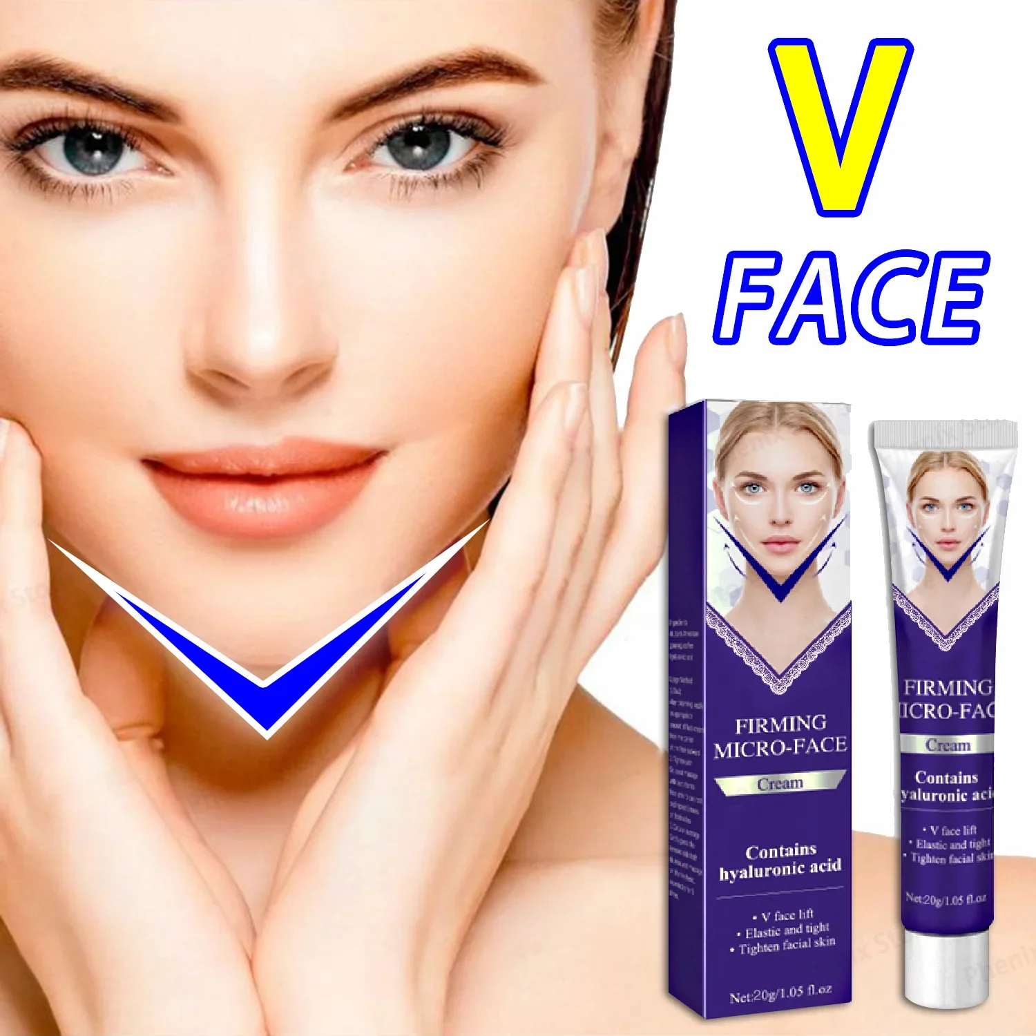 V-Shape rassodante Face-lift crema dimagrante rimozione Masseter Muscle Double Chin Face brucia grassi prodotti Anti-età