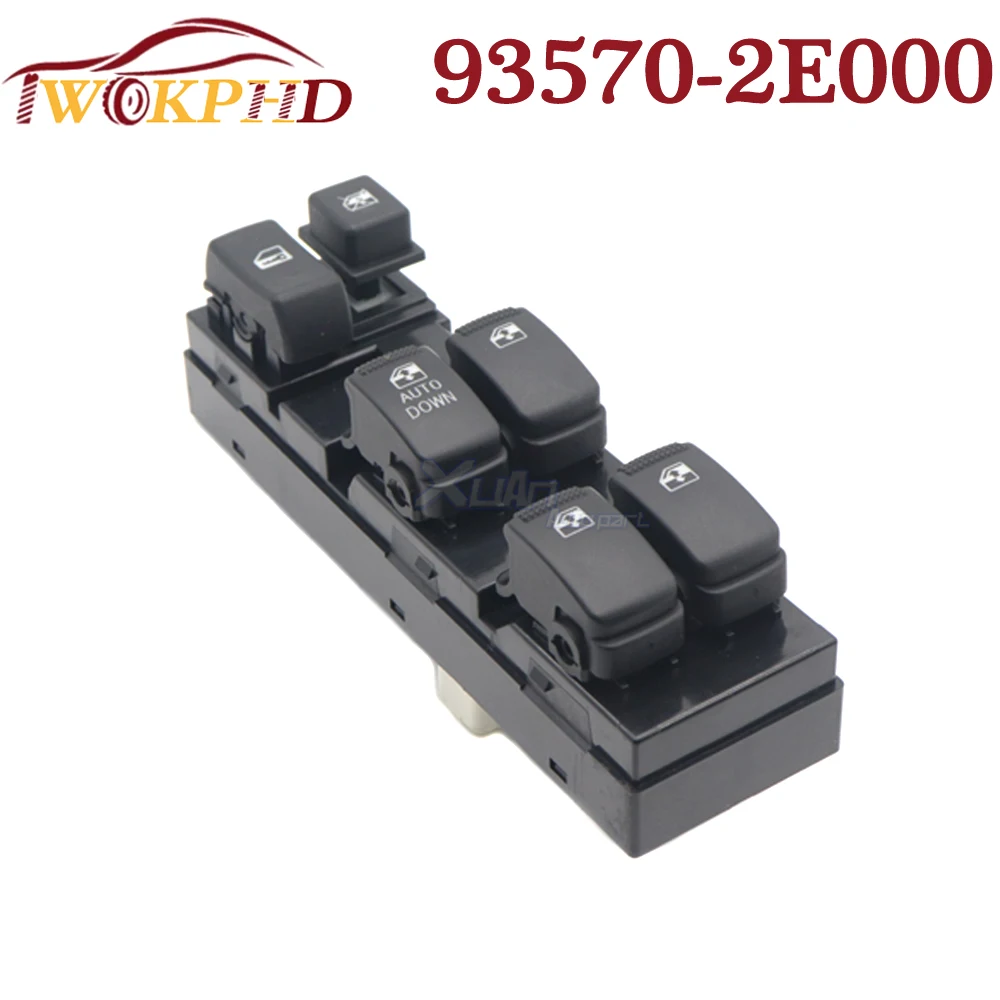 Car 93570-2E000 NEW Auto Electric Front Left Power Window Lifter Control Switch For Hyundai Tucson 2.0L 2.4L 2.7L 2005-2010