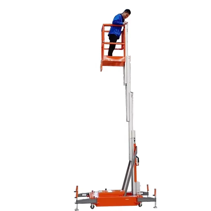 4-18M Lifter Machine Single Man Lift Aluminum Portable Man Lift Elevator