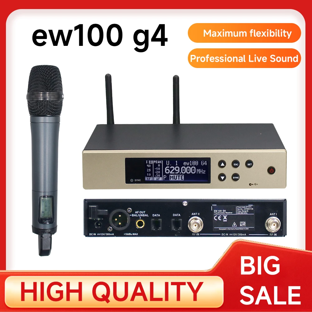 High Quality 1:1 EW135G4 EW100G4 EW 100 G4 Professional Wireless Microphone System For Professional Live Sound Stage Performance