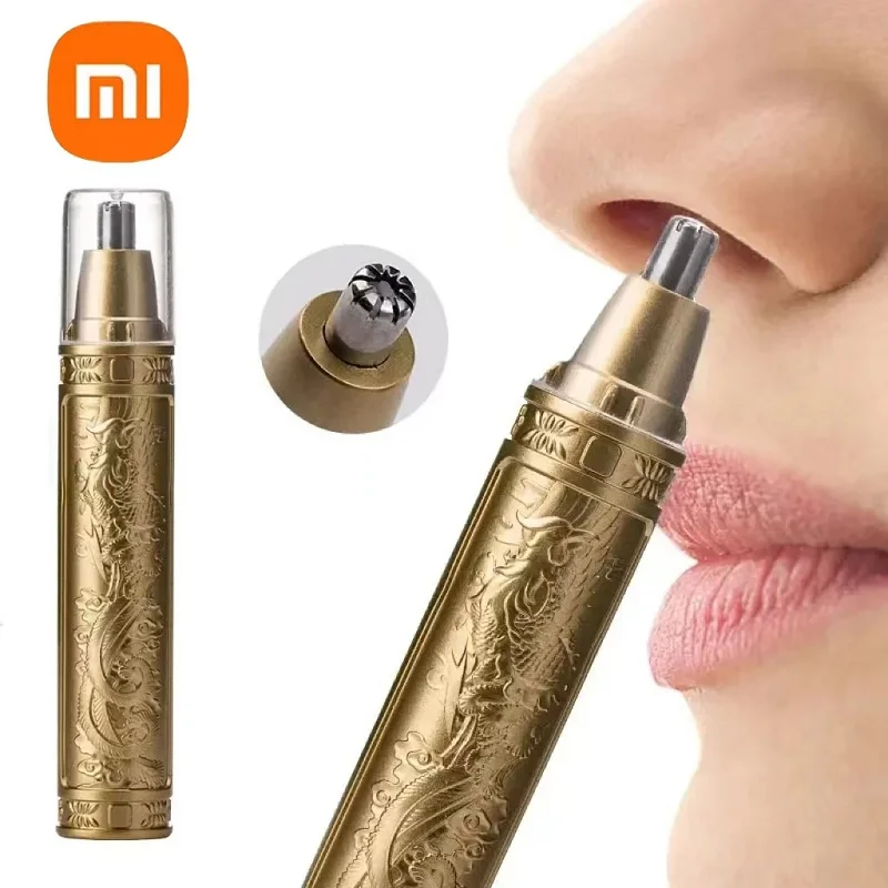 Xiaomi Nose Hair Trimmer Golden Dragon And Phoenix Clear Nostrils Small And Convenient Washing And Knife Head For Men and Women