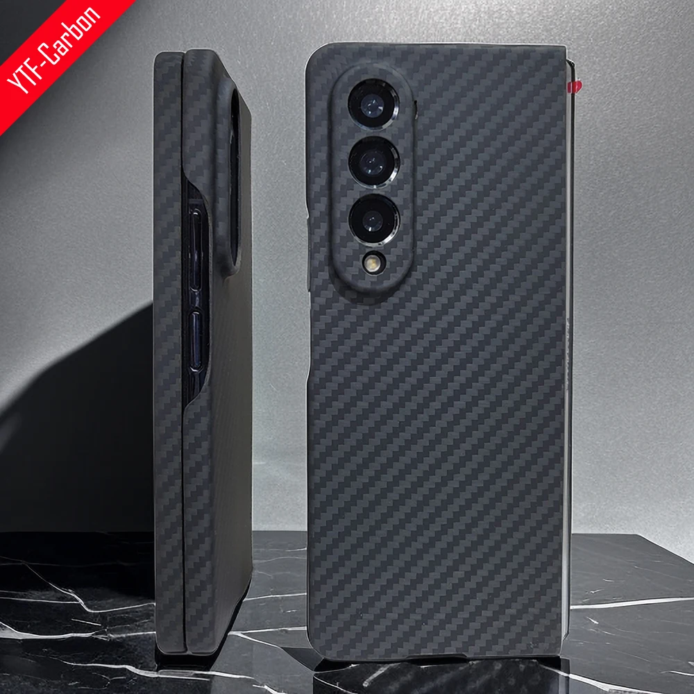 

YTF-carbon real carbon fiber case For Samsung Galaxy Z Fold 5 case Aramid fiber Ultra-thin anti-drop Z Fold 4/3 Phone Cover