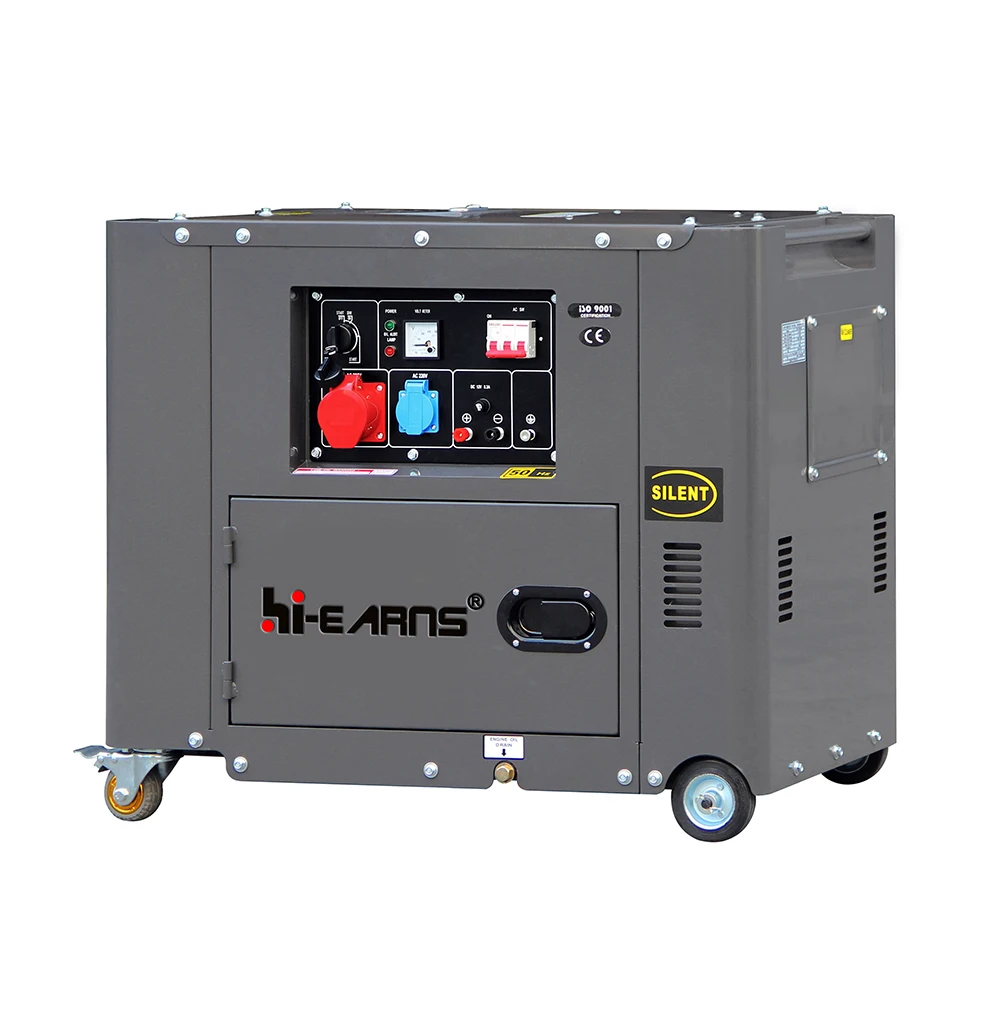 die·sel Generator 7KW Open Top Cover Portable Generator Price