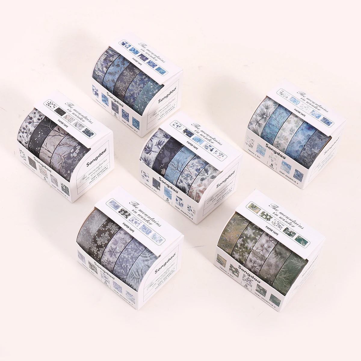 5 Rolls/Box Winter-… - image