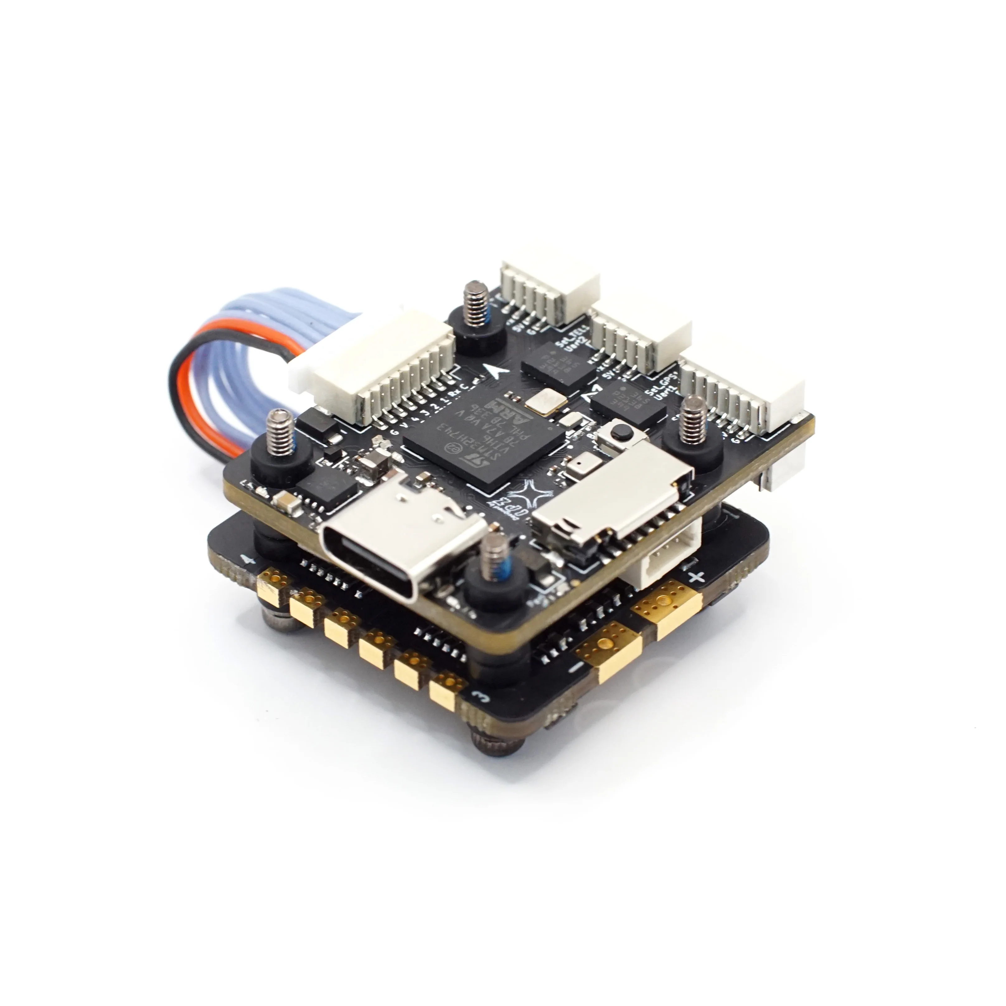 

Управление полетом PX4 с открытым исходным кодом H7 Управление полетом Двойной BMI088, небольшой размер, высокая производительность, расстояние между отверстиями 20*20 мм