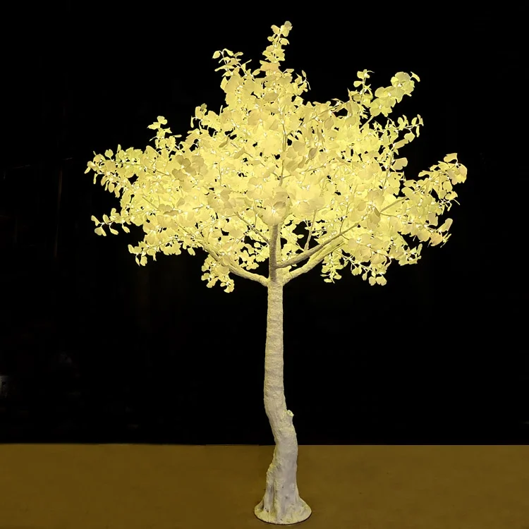 Wholesale Outdoor Landscape Decoration 13ft White RGB Ornament Luminous LED Christmas Flower Tree Light Garden Decoration