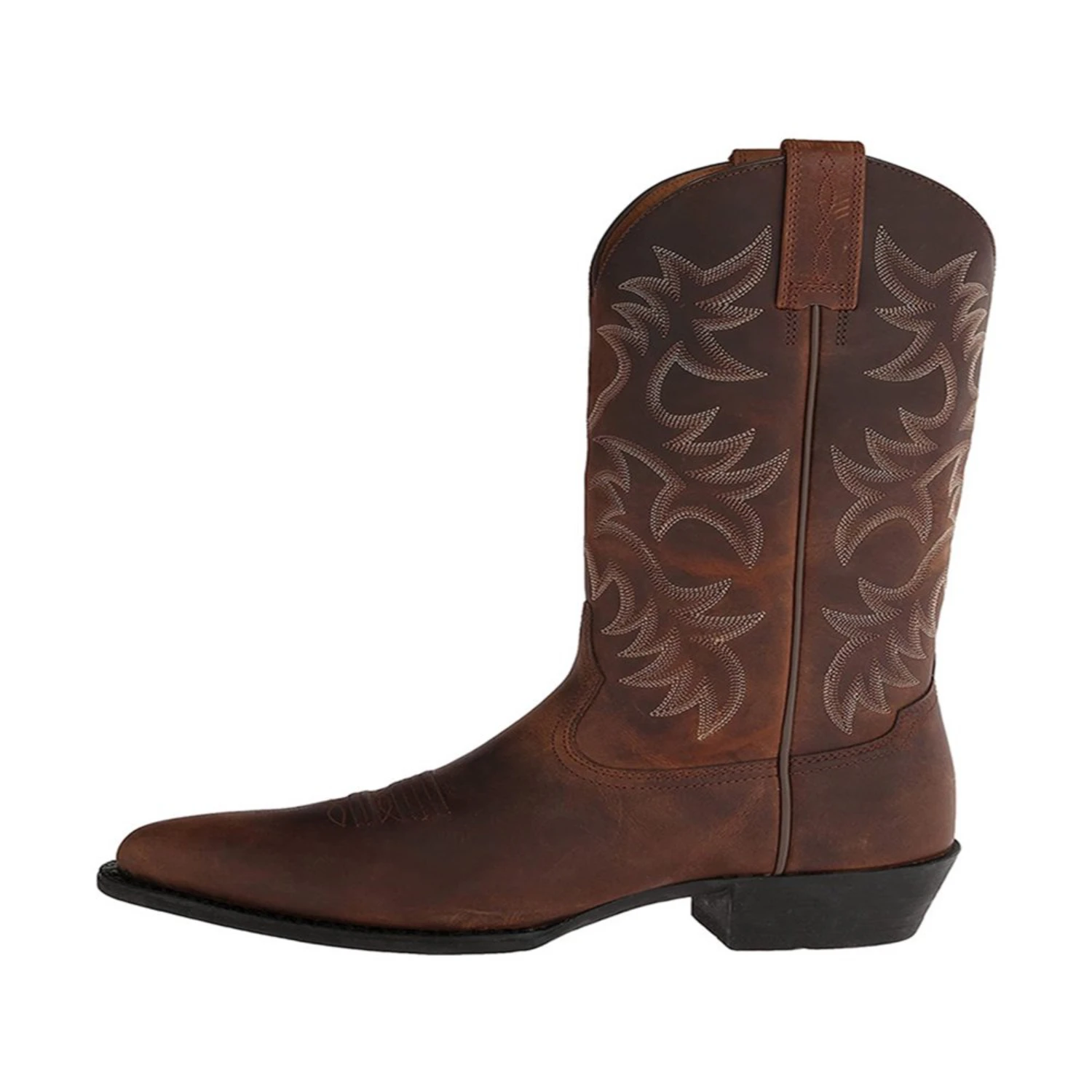 Botas de cavaleiro vintage bordadas Botas de cowboy de bico largo masculinas e femininas