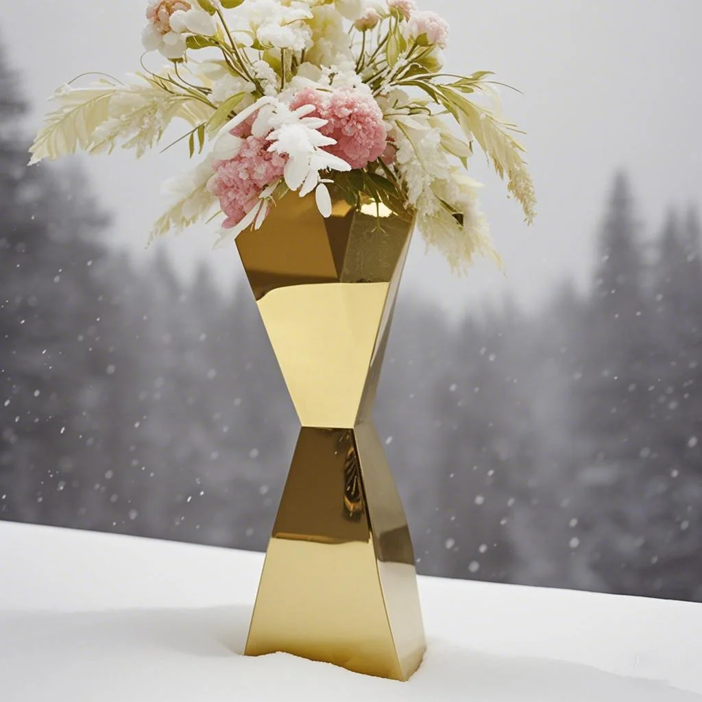 

Stainless Steel Flower Stands Vases, Wedding Table Centerpieces, Road Lead, Party Decoration, 1Pc, 2Pcs, 5 Pcs, 6 Pcs, 10Pcs