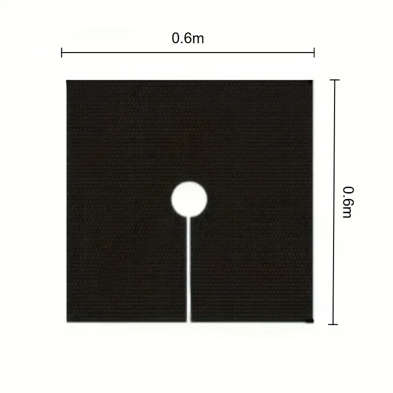 10 pieces of reusable tree weed control and moisturizing cover - non-woven biodegradable tree mat and grassland plastic film