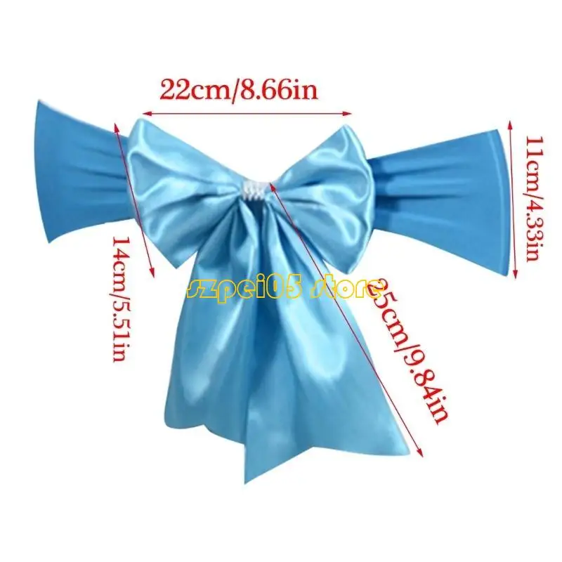 45be legant Polyester Chair Sash Bows Bows Stretch Cover Cover Band لحضور حفلات الزفاف