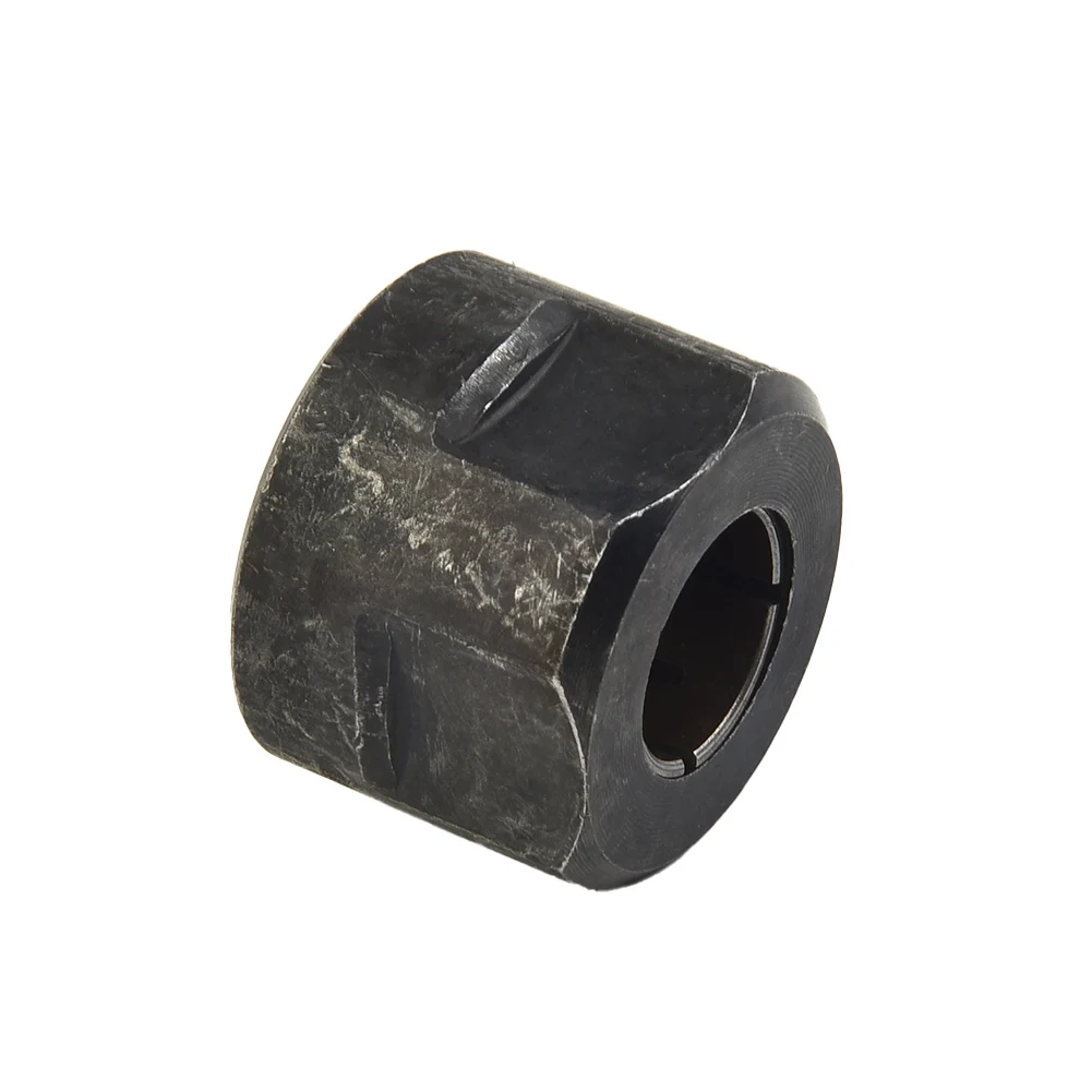 Hand Tools Collet Nut 22.5 * 27mm Strength Easy To Install Reliable Metal Black High Quality Material Replaceable Practical