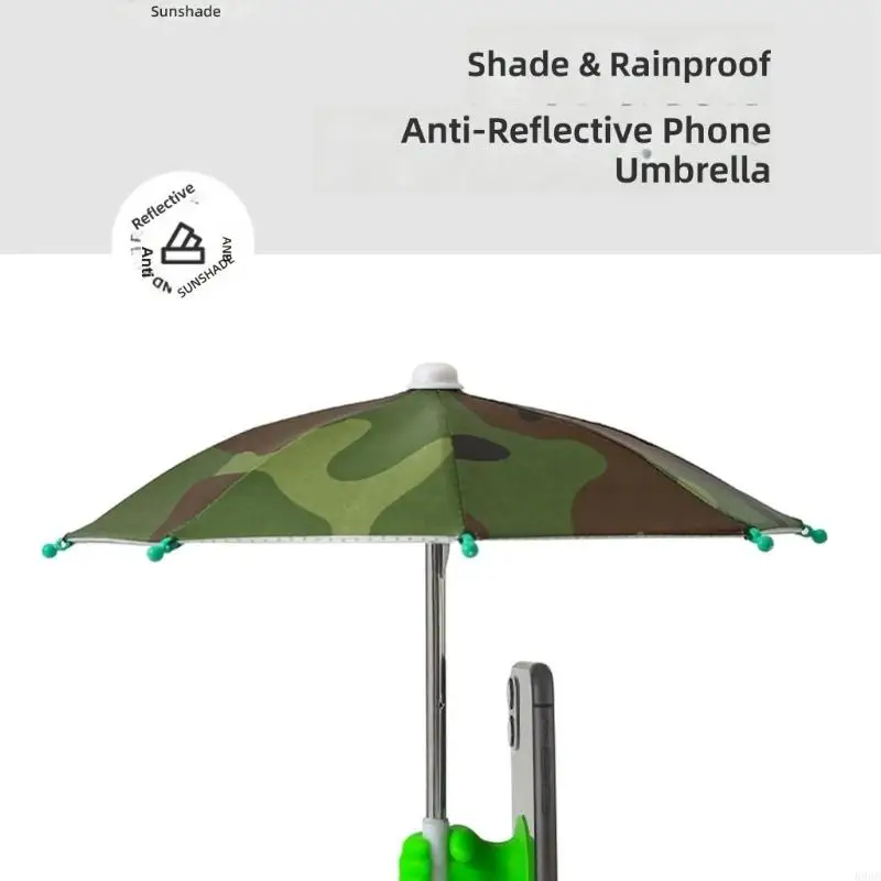 

Portable Sun Umbrella Phone Holder For Adventure Prevents Screen Glares And Supports Multiple Viewing 896C