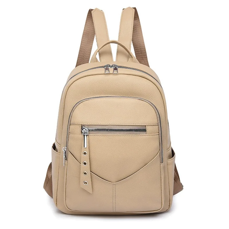 

Women's PU Leather Vintage Crossbody Bag for Commute Large Capacity Casual Backpack Fashionable and Versatile Daily Use