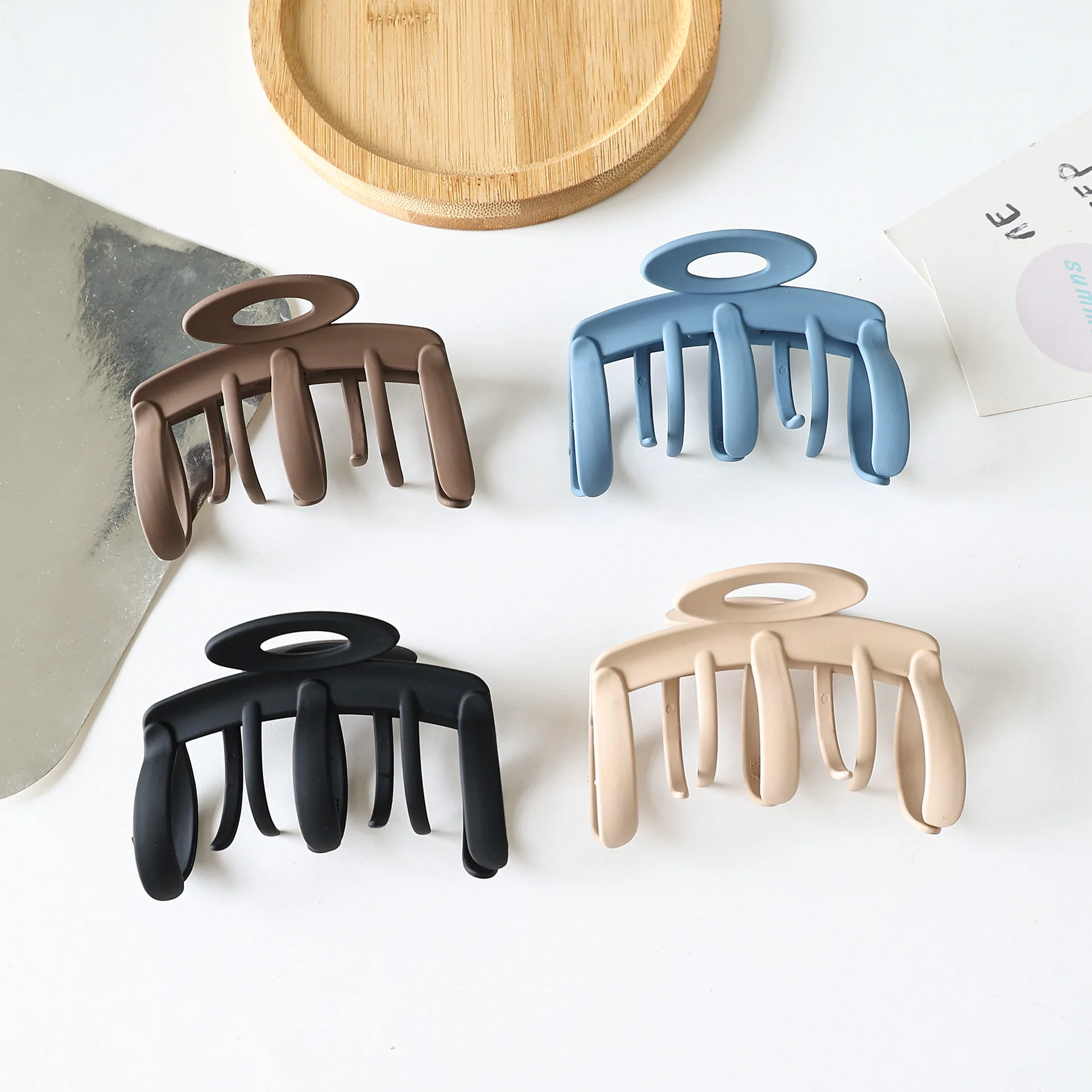 1PcsNew الأخطبوط مخلب كليب، الكورية نمط مشبك شعر أنيق للفتيات، كعكة حامل إكسسوارات الشعر، موضة مشبك شعر المشبك #2