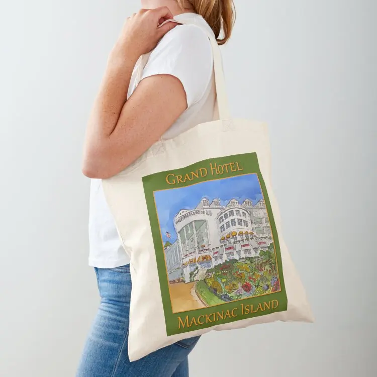 Grand Hotel in Mackinaw Island, Michigan - WelshDesigns Tote Bag shopping bag logo great bag Women's shopper