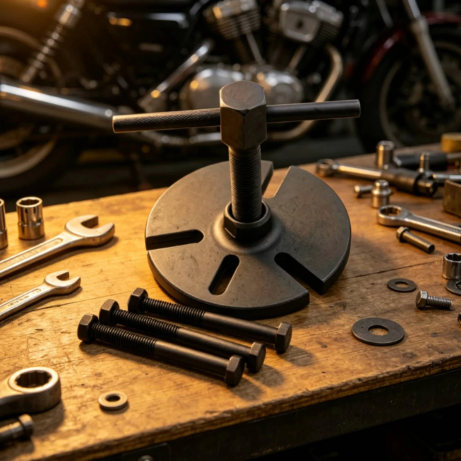 Tools For Motorcycle Workshop - Ściągacz koła zamachowego Magneto z gwintem,