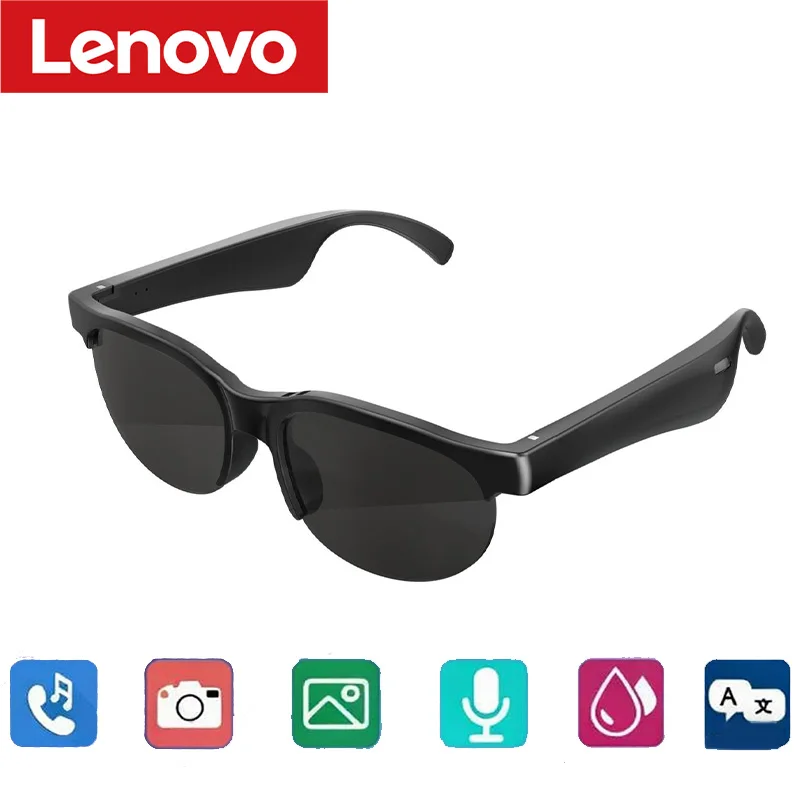 Lenovo XG88 PRO KI-Intelligente Übersetzungsbrille Kabellose Bluetooth-Brille mit Mikrofon Kopfhörer-Brille Sport-Sonnenbrille