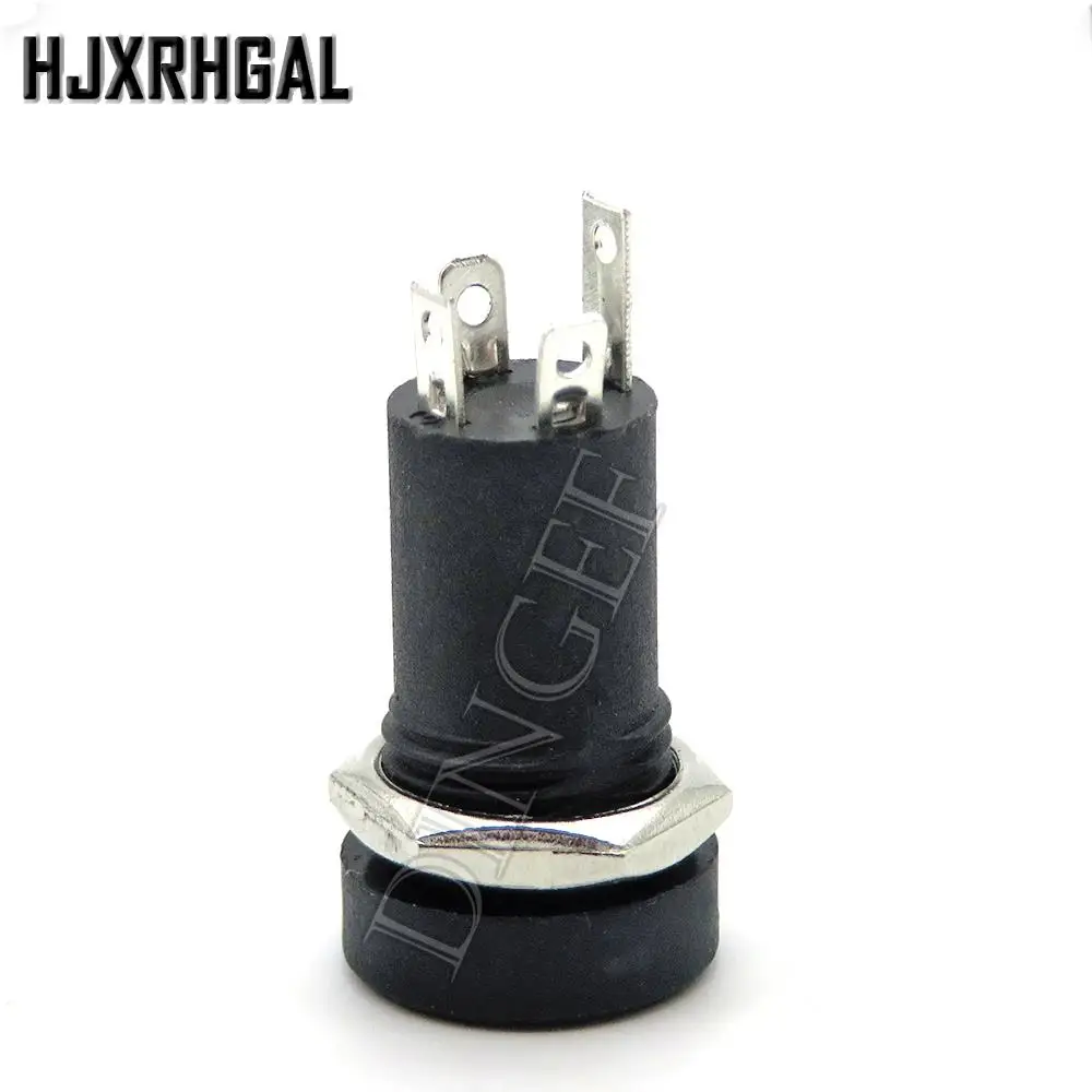 5PCS/LOT 3.5mm Audio Socket 4 Pole Black Panel Mount Gold Plated With Nuts Headphone Socket PJ-392A 3.5 mm headphone female 4PIN