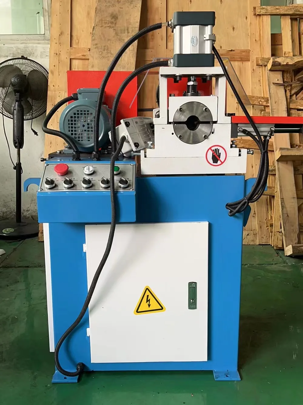 Semi-automatic Single Head Chamfering Machine ($\text{80}$) - Metal Pipe, Rod, Thread, Bolt Edge Processor