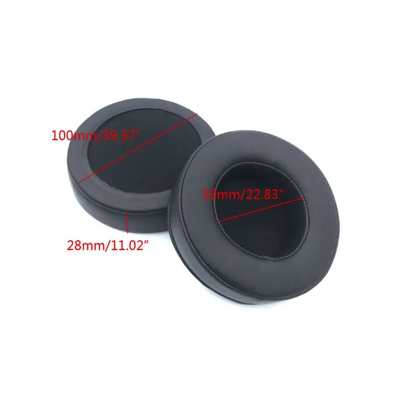 2Pieces Qualified Repairing Sponge Earmuffs 100mm Universal Headphone Covers Audio Isolate Noise Headset Covers