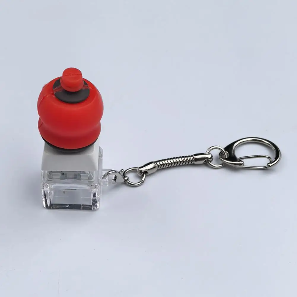 Hamburg Keyboard Keychain Fidget Toy Ice Cream Keycap Fidget Clicker Key Chain Toys Stress Relief Gifts image 6