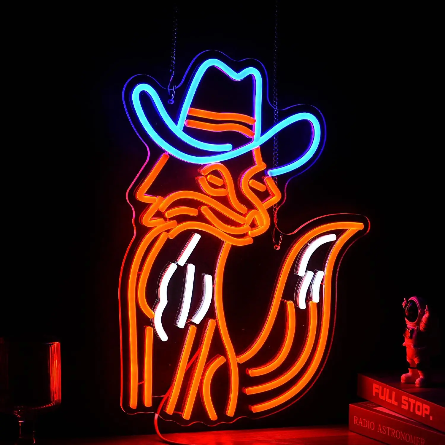 

Cowboy Fox LED Neon Light Sign Dimmable Neon Sign For Wall Living Room Party Shop Club Office Bar Decor Birthday Art Gift