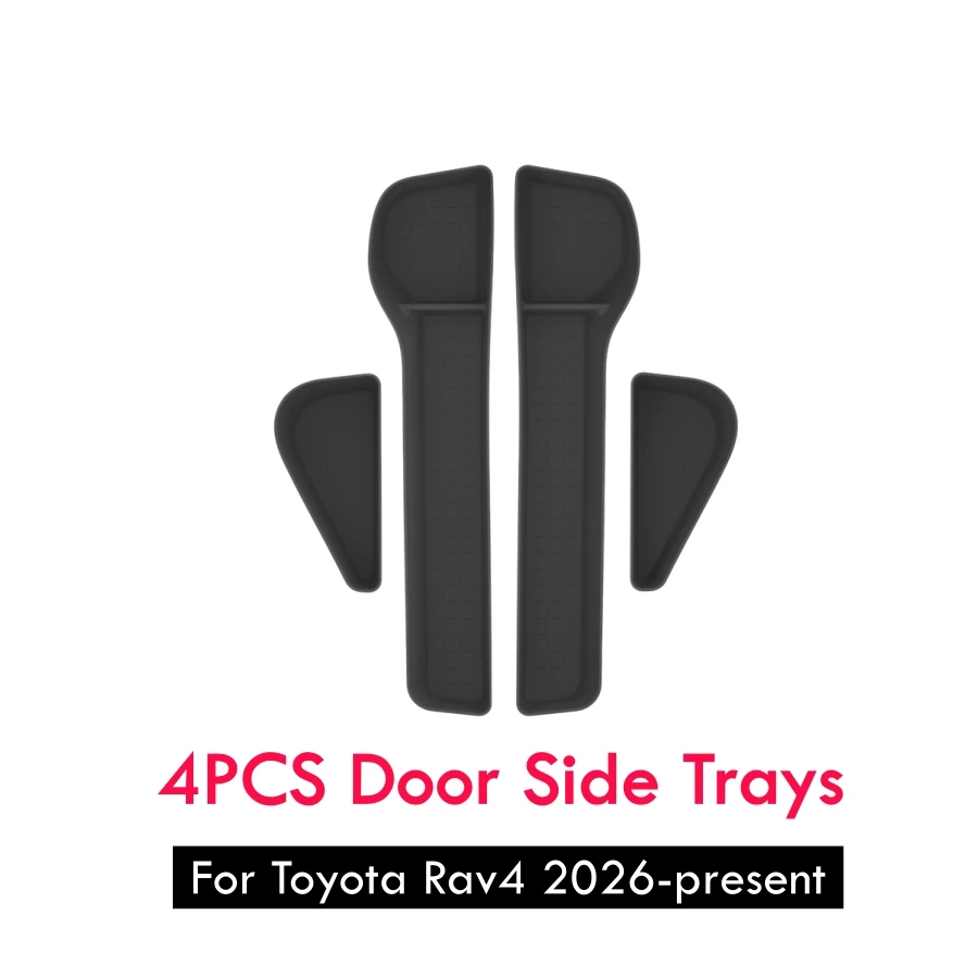 4er-Set TPE-Türseiten-Organizer für Toyota RAV4 2019-2025 2026 – Türaufbewahrungsboxen passend für RAV4 – Detail 9