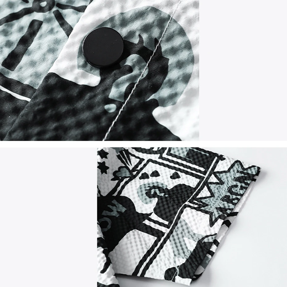 Summer Hawaiian Beach Shirt Men Plus Size 8XL Short Sleeve Shirts Fashion Streetwear Shirts Male Big Size 8XL