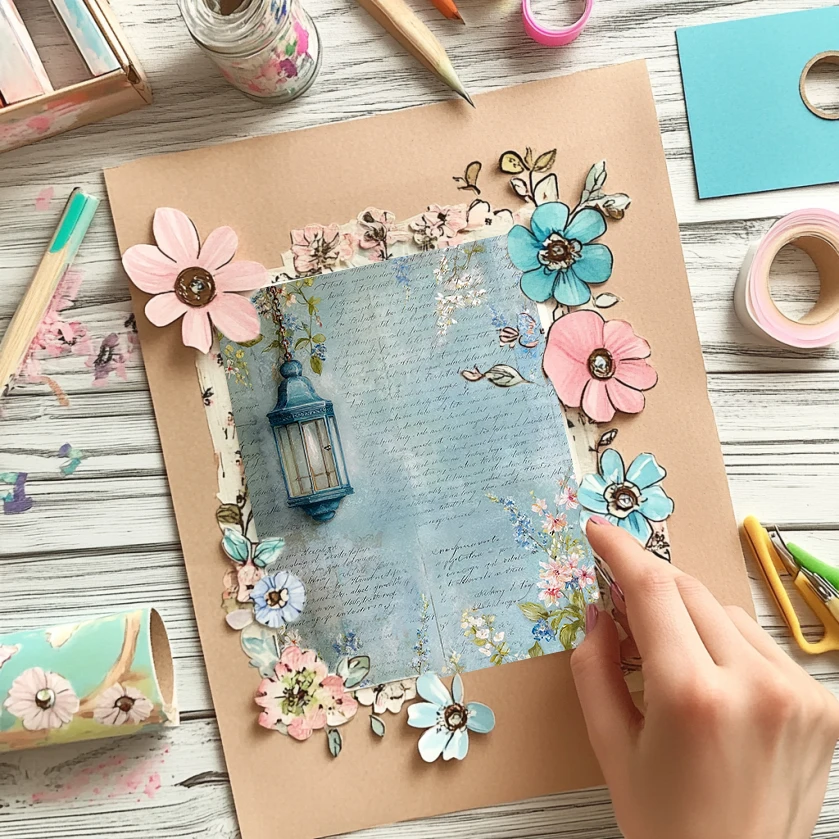 36 vellen scrapbookingpapier 6 "x 6": handgetekende eigenzinnige wezens voor origami, scrapbooking en speels doe-het-zelf-decoratie – knutselset