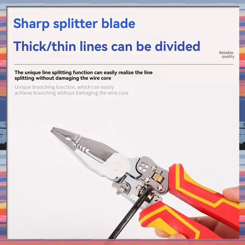 AFBC Electricians Voltage Testing Cable Cutting Scissors Electrician Cable Cutter Crimping Pliers