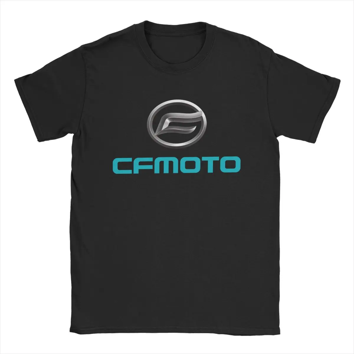 

Забавная мотоциклетная футболка CFMoto для мужчин, хлопковая Футболка с круглым вырезом, футболки с коротким рукавом, одежда
