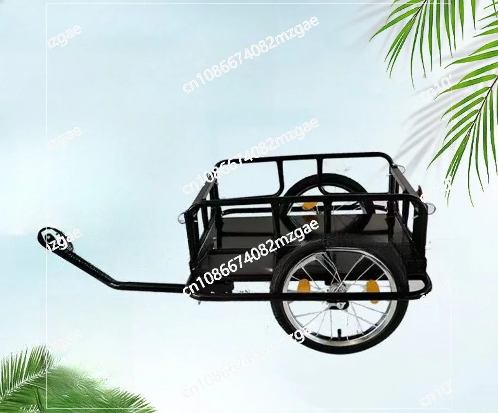 

Foldable bicycle cargo trailer small trailer iron plate trailer dog
