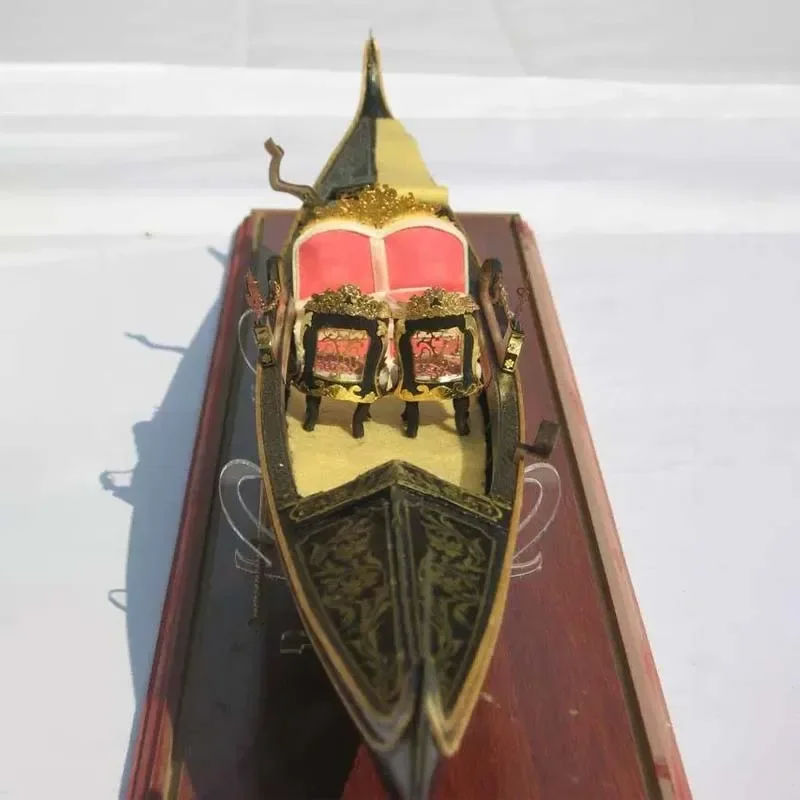 1/20 Wooden Venetian Yacht Ship Model Kit WEDDING Gondola Boat Wedding Ship Model Gift Kit DIY Handmade Kit