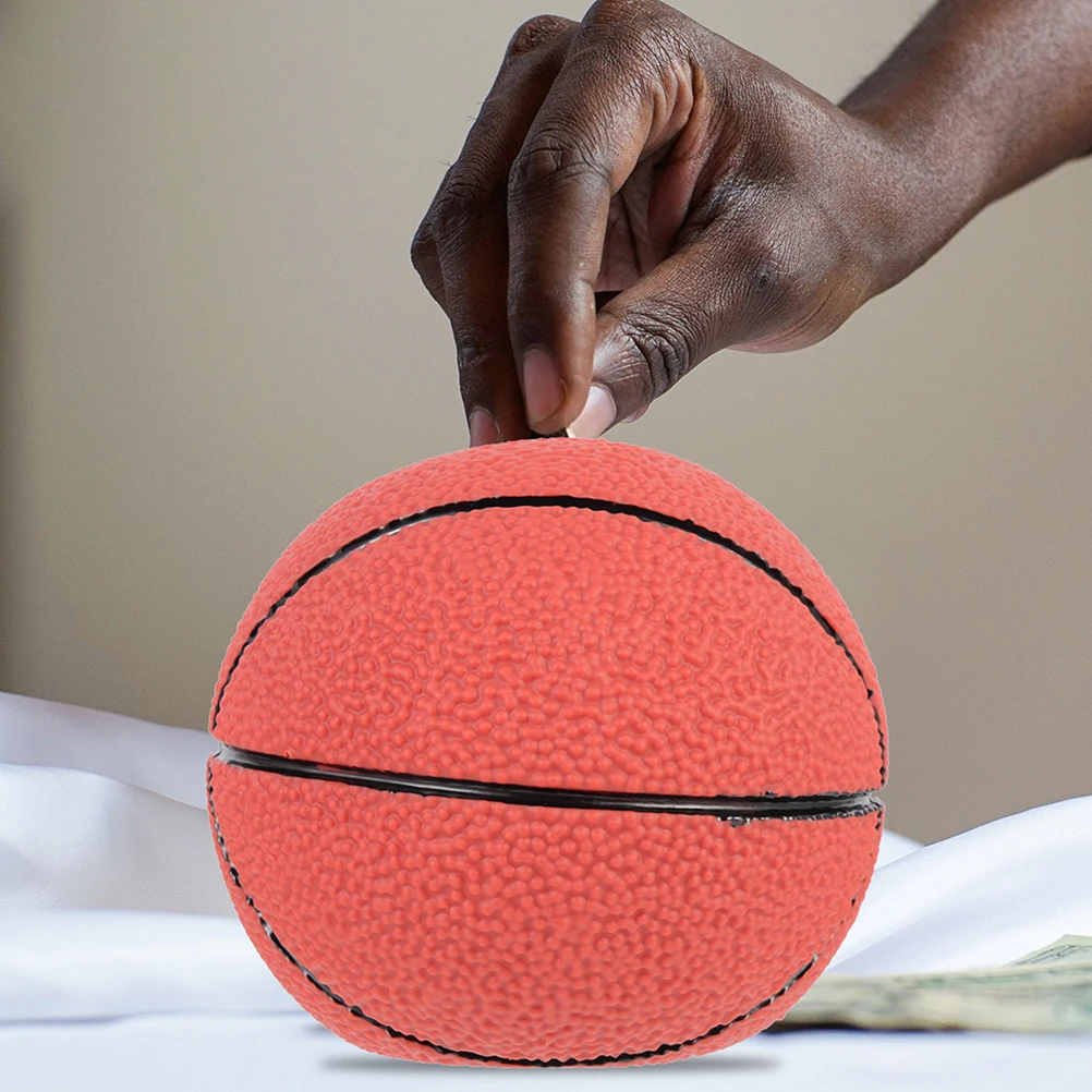 Basketball-Sparschwein, Vinyl, tragbare Spardose, große Kapazität, sichere Anti-Drop-Münzbank für Kinder, Teenager, Erwachsene, Zuhause