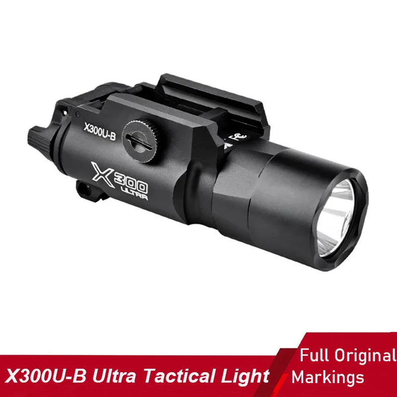 

X300U-B Ультра светодиодный тактический фонарь X300U Охотничий фонарик Винтовка Пистолет Белые фонари Алюминиевый корпус Рейка Пикатинни