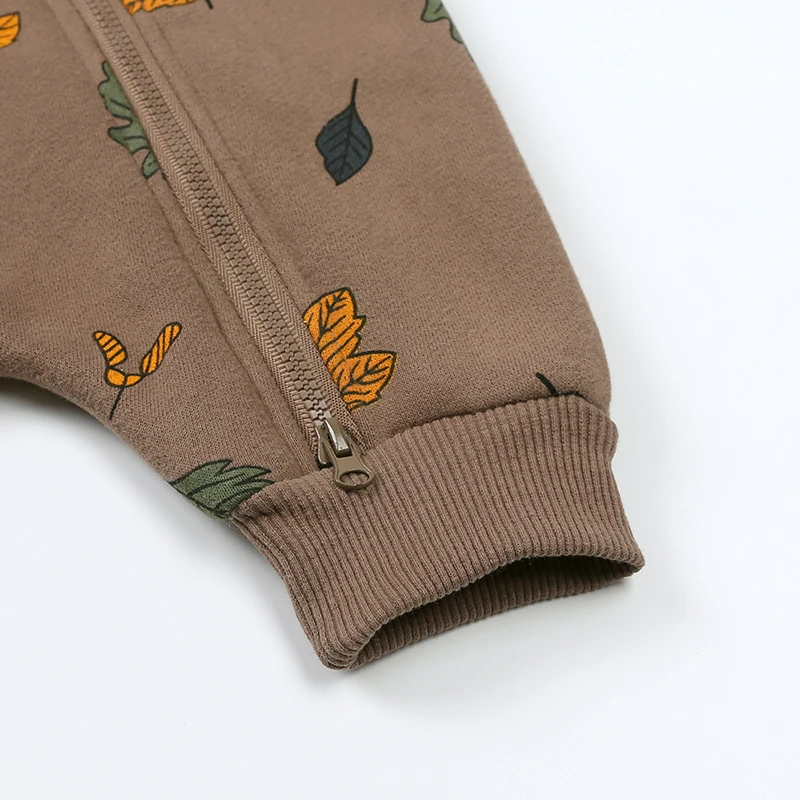 2024 Baby Winter Fleece Stram pler Druck Baumwolle warme Outfit Kleidung für 0-24m Overall Neugeborenen Kleinkind Bär Hoodies Bodysuit Kostüm – Detail 7