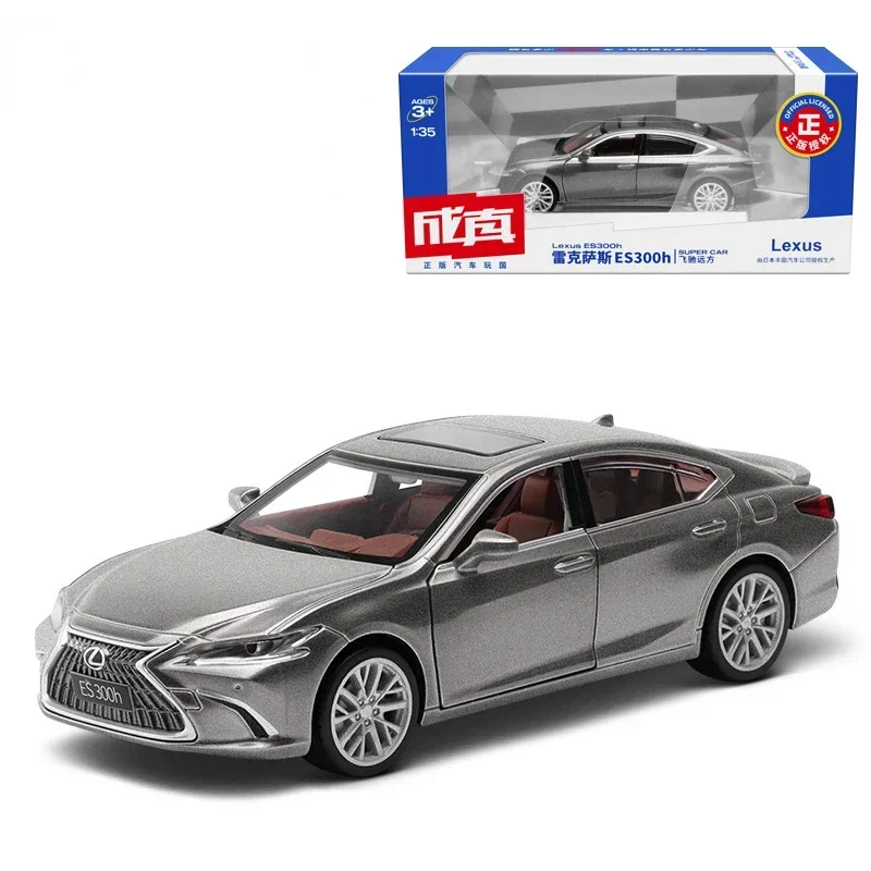 

1:35 LEXUS ES300H модель автомобиля из сплава, игрушечный автомобиль, литье под давлением, откат, звук и свет, автомобиль, игрушки для детей, автомобиль