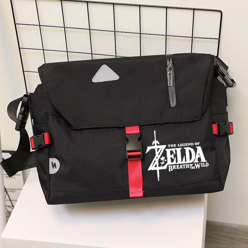 Anime Zelda Master's Sword Pattern Shoulder Bag Large Capacity Student School Bag Travel Package Water Proof Boys Gifts view 3