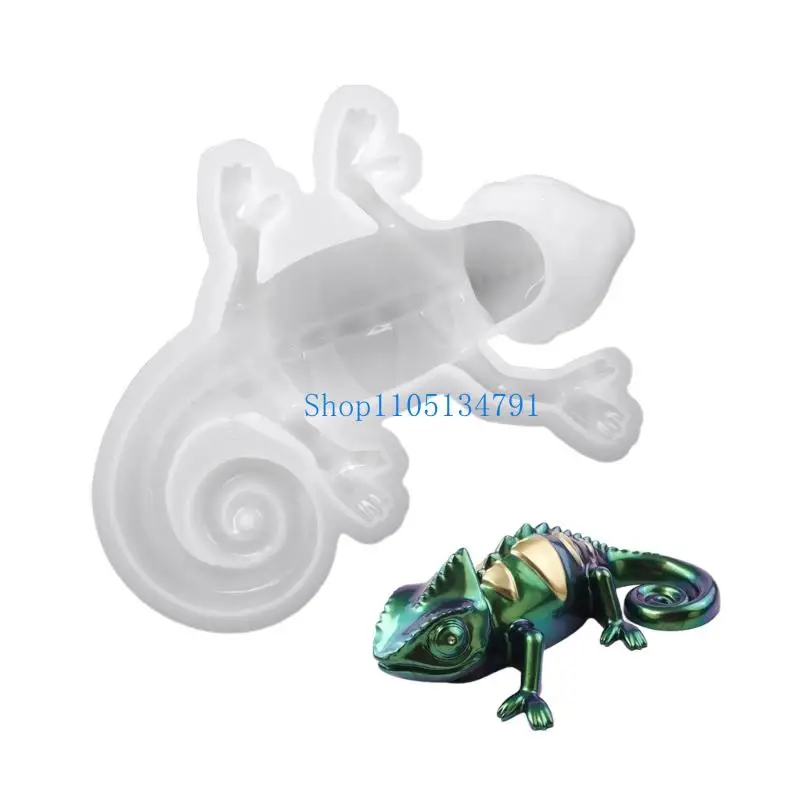 

98km Detailed Anole Silicone Mold Decorative Crafting Moulds Hand-Making Ornament Mould for Creating Resin Art