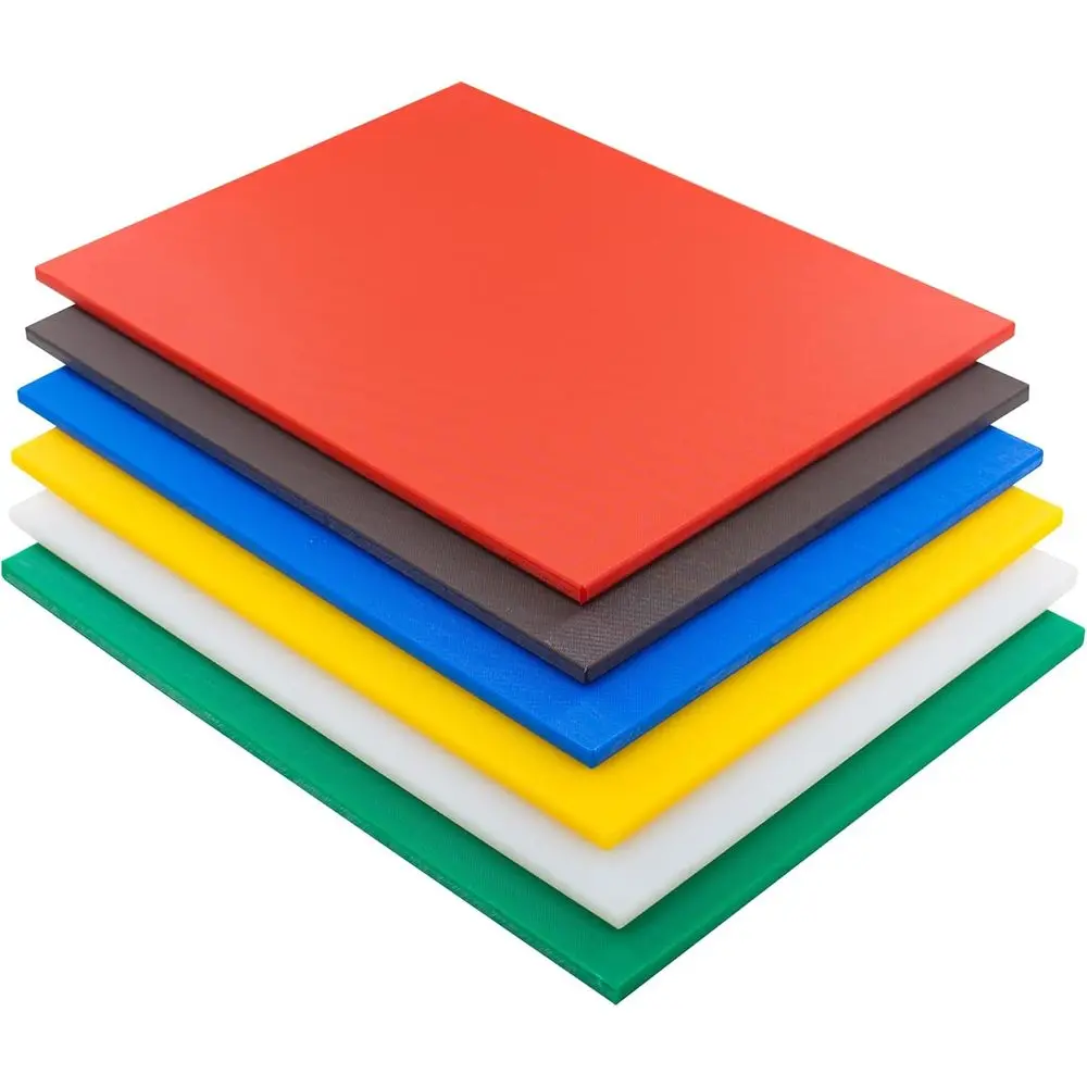 مجموعة ألواح تقطيع بلاستيكية متعددة الألوان معتمدة من NSF، مقاس 20 × 15 × 0.5 بوصة، 6 عبوات للاستخدام في المطبخ #3